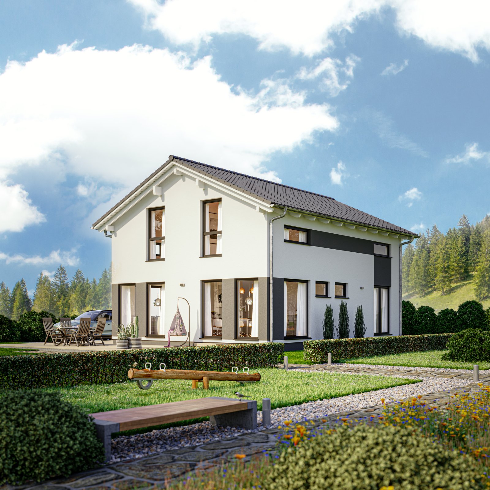 IHR NEUES FAMILIENZUHAUSE MIT SCHÖNEM FERNBLICK IN DIE GRÜNE UMGEBUNG! TEL.: 01714863595   