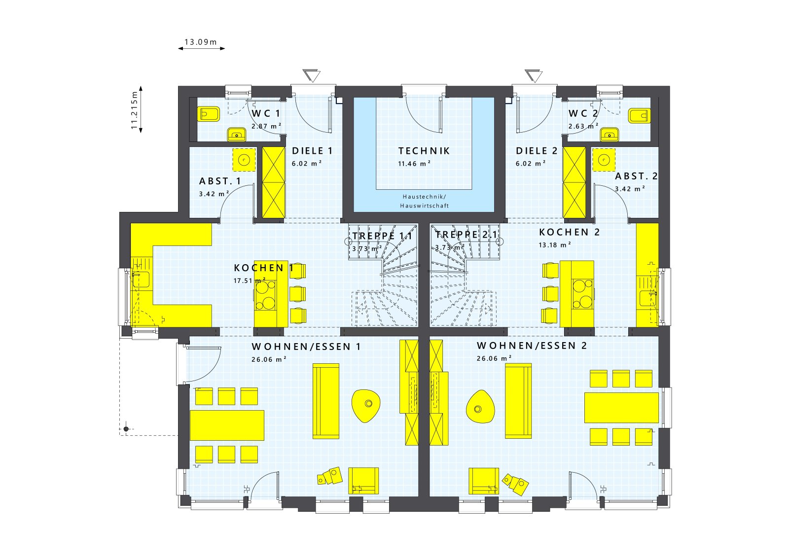 OMA UND OPA WOHNEN JETZT GLEICH NEBENAN - IN IHREM NEUEN DOPPELHAUS! TEL.: 01714863595