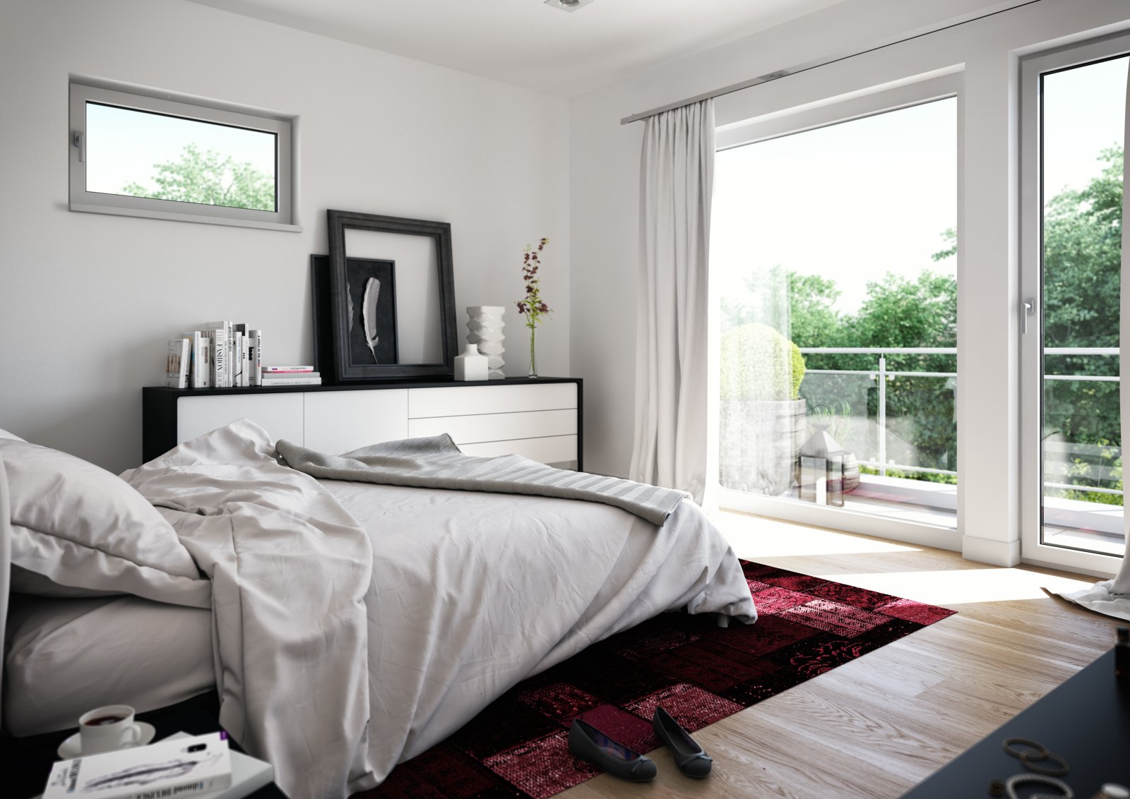 morgens von der Sonne geweckt werden...