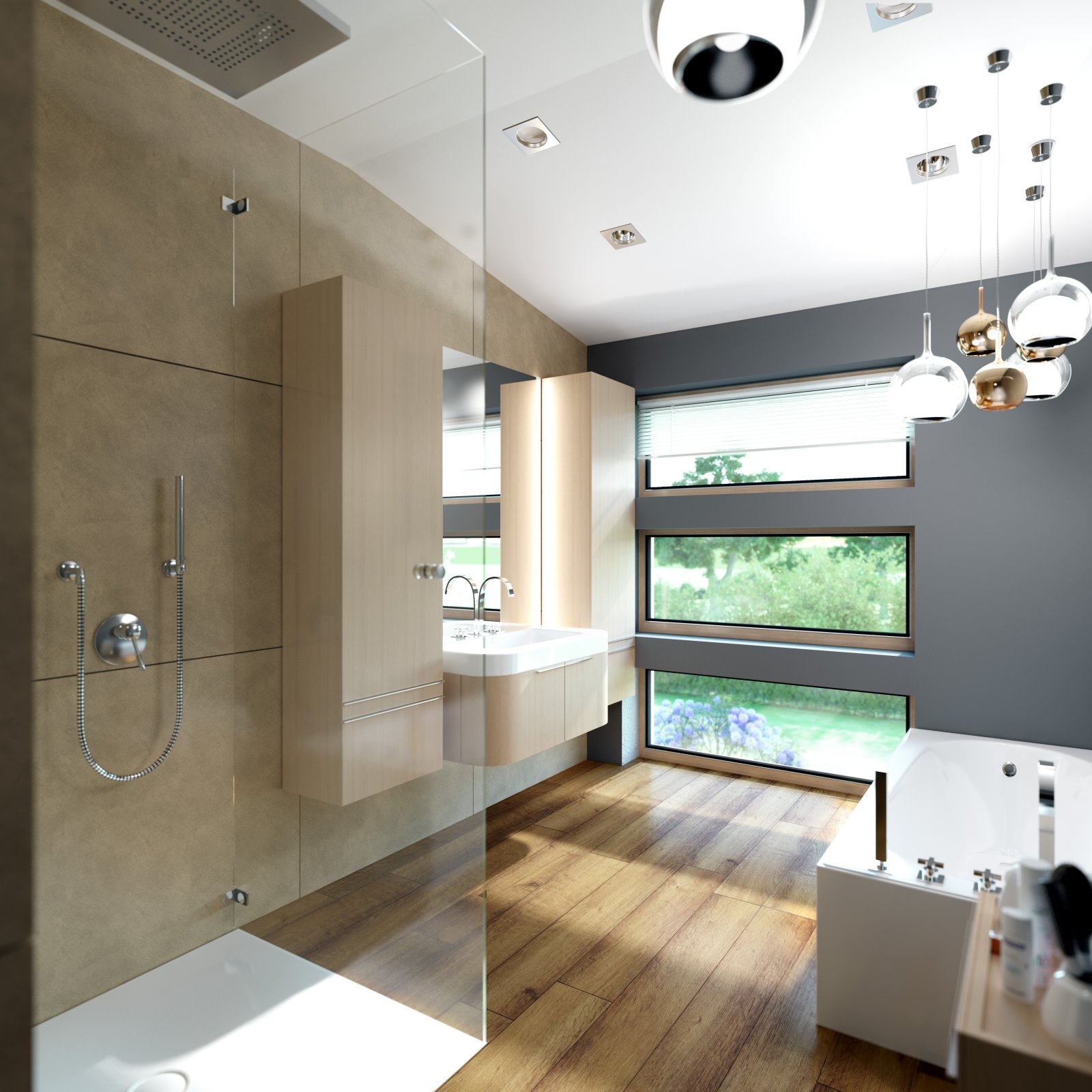Bad mit bodentiefer Dusche Bad mit bodentiefer Dusche