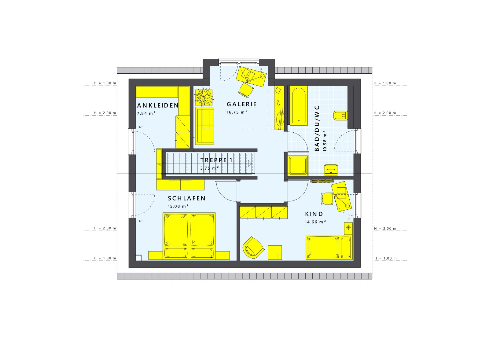 Dachgeschoss mit Galerie Dachgeschoss mit Galerie