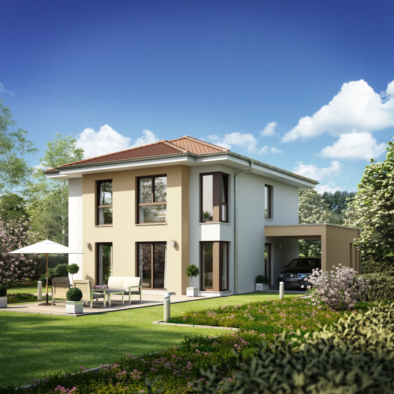 Ihre neue Villa - Gartenansicht Ihre neue Villa - Gartenansicht