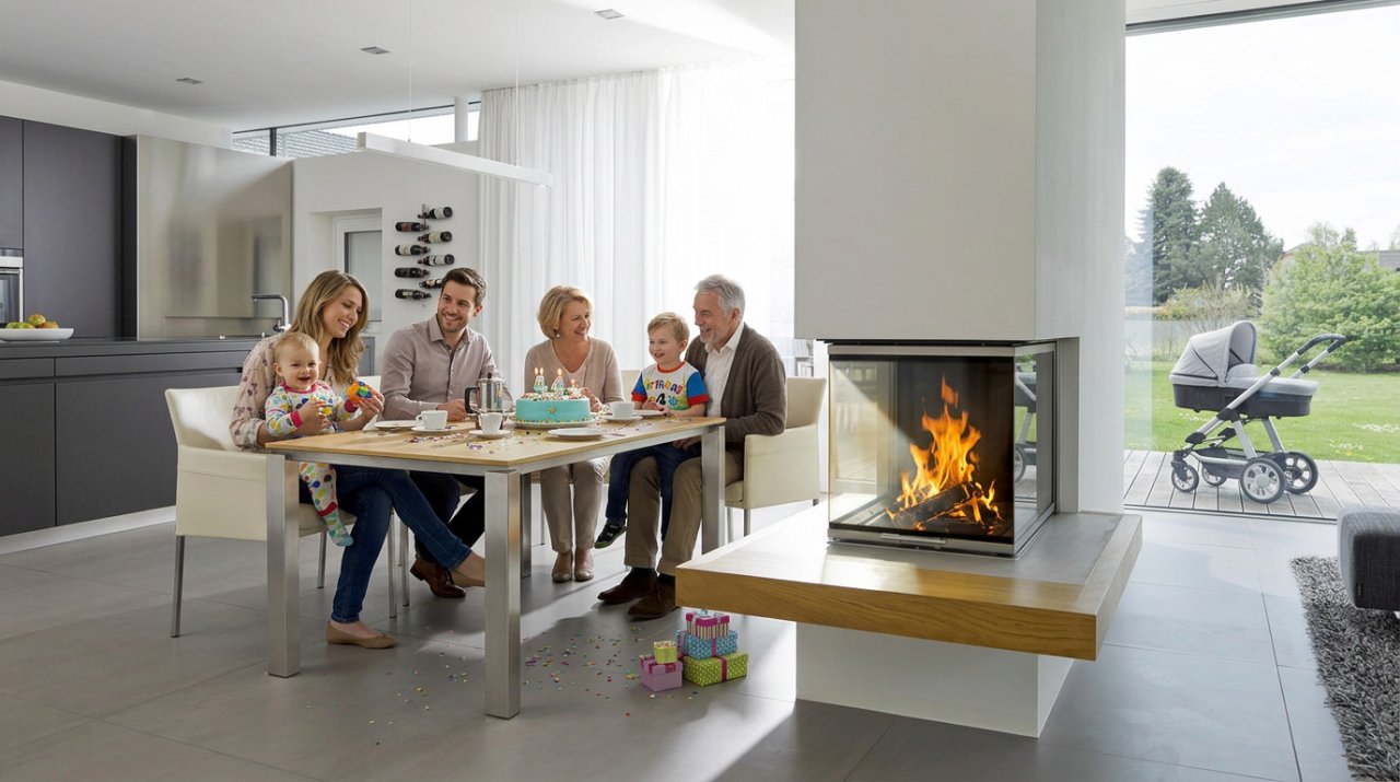 Familienglück im eigenen Haus (Bild KI-erstellt)